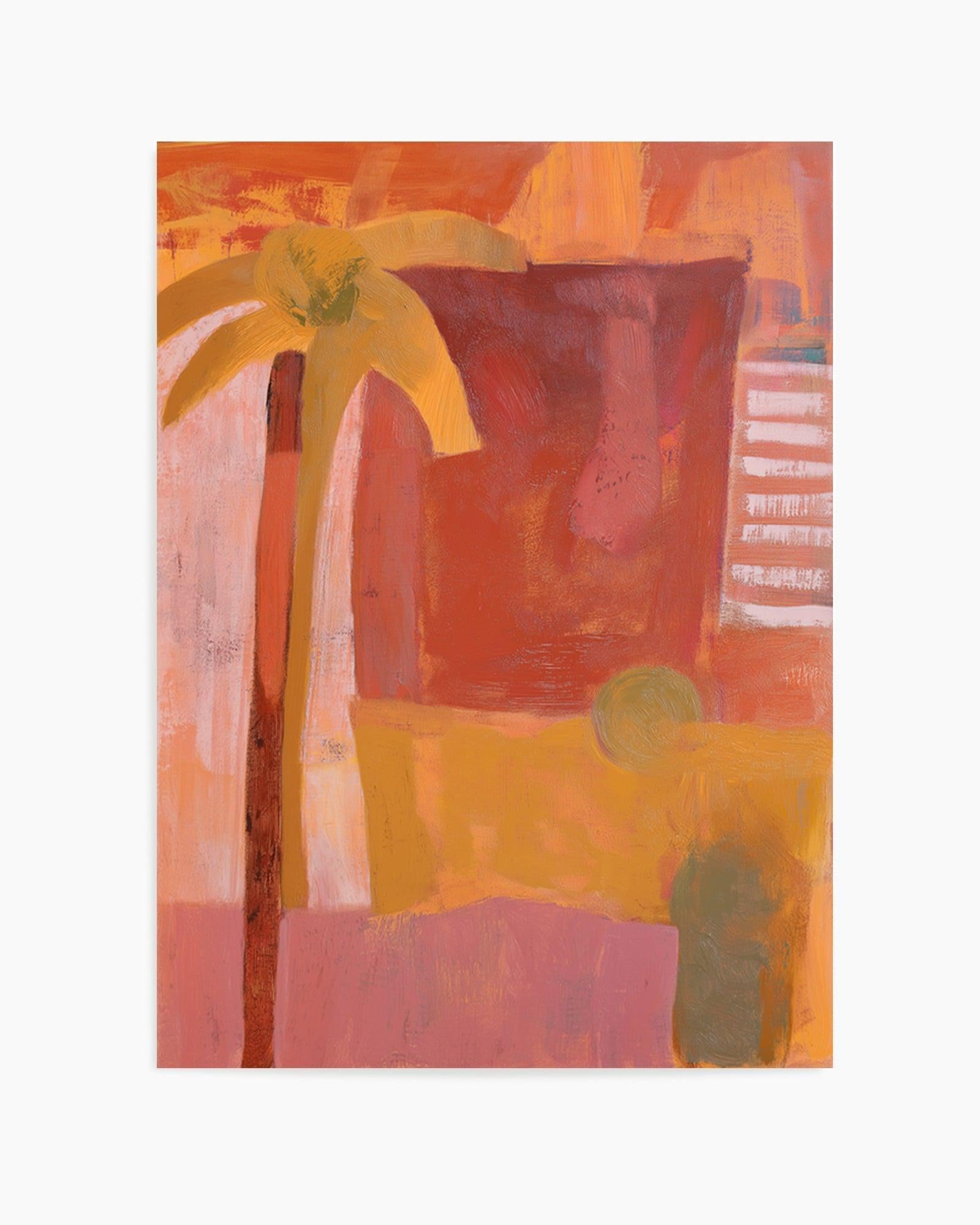 Pink Mesa Palms III | Art Print from Olive et Oriel where you can shop wallpaper and artworks online