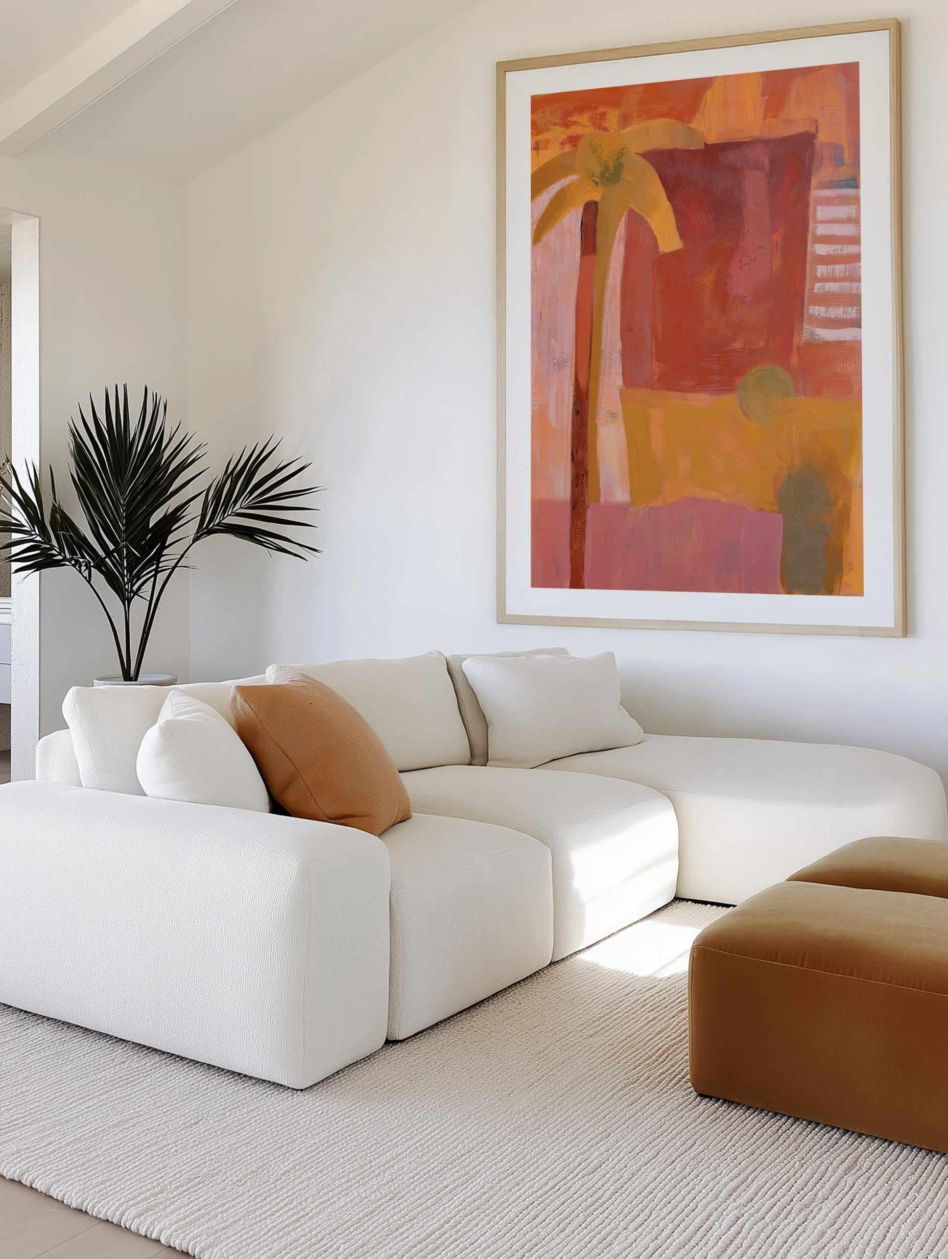 Pink Mesa Palms III | Art Print