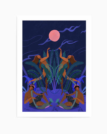 Pink Moon by Arty Guava | Art Print from Olive et Oriel where you can shop wallpaper and artworks online