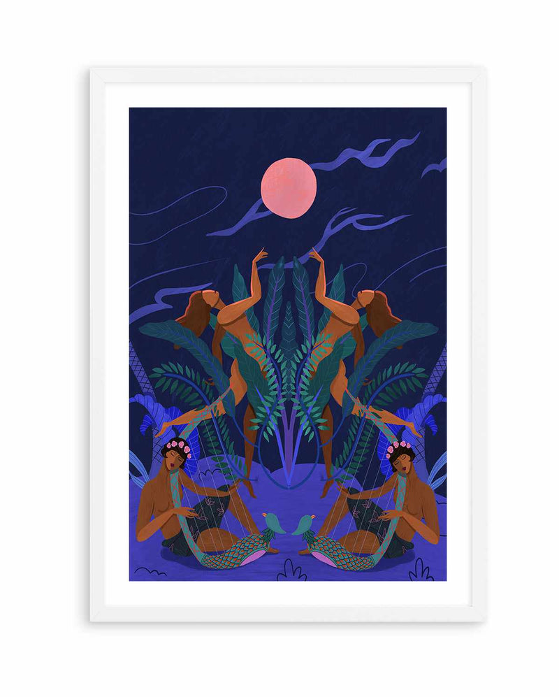 Pink Moon by Arty Guava | Art Print