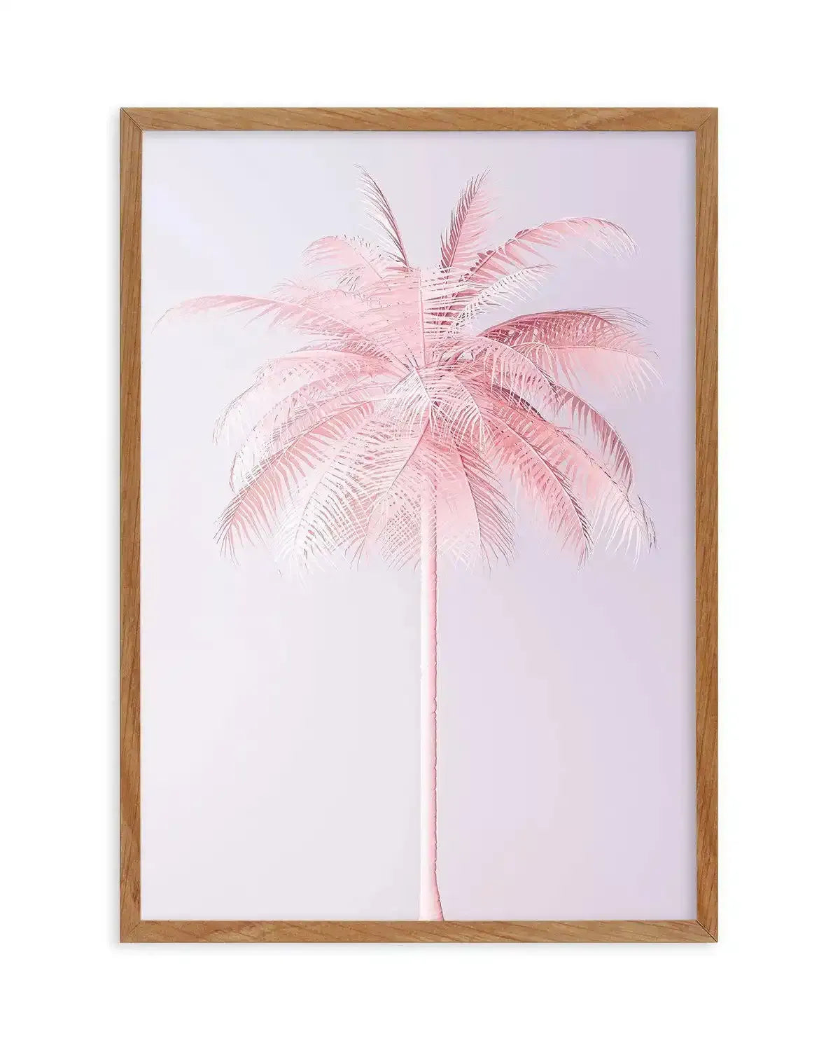 Pink Palm | The OG Art Print-PRINT-Olive et Oriel-Olive et Oriel-50x70 cm | 19.6" x 27.5"-Walnut-With White Border-Buy-Australian-Art-Prints-Online-with-Olive-et-Oriel-Your-Artwork-Specialists-Austrailia-Decorate-With-Coastal-Photo-Wall-Art-Prints-From-Our-Beach-House-Artwork-Collection-Fine-Poster-and-Framed-Artwork