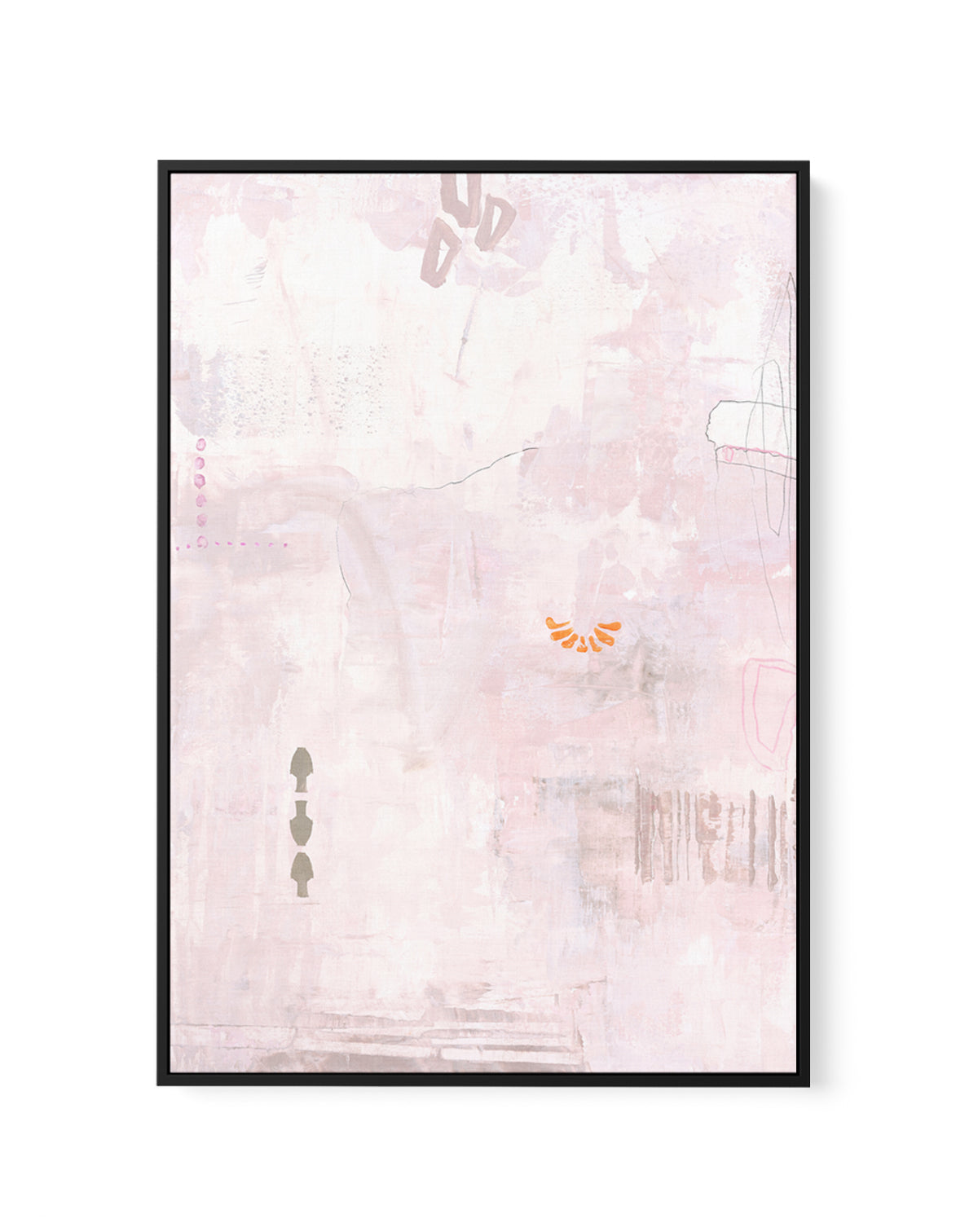 Pink Petite by Design Fabrikken | Framed Canvas Art Print