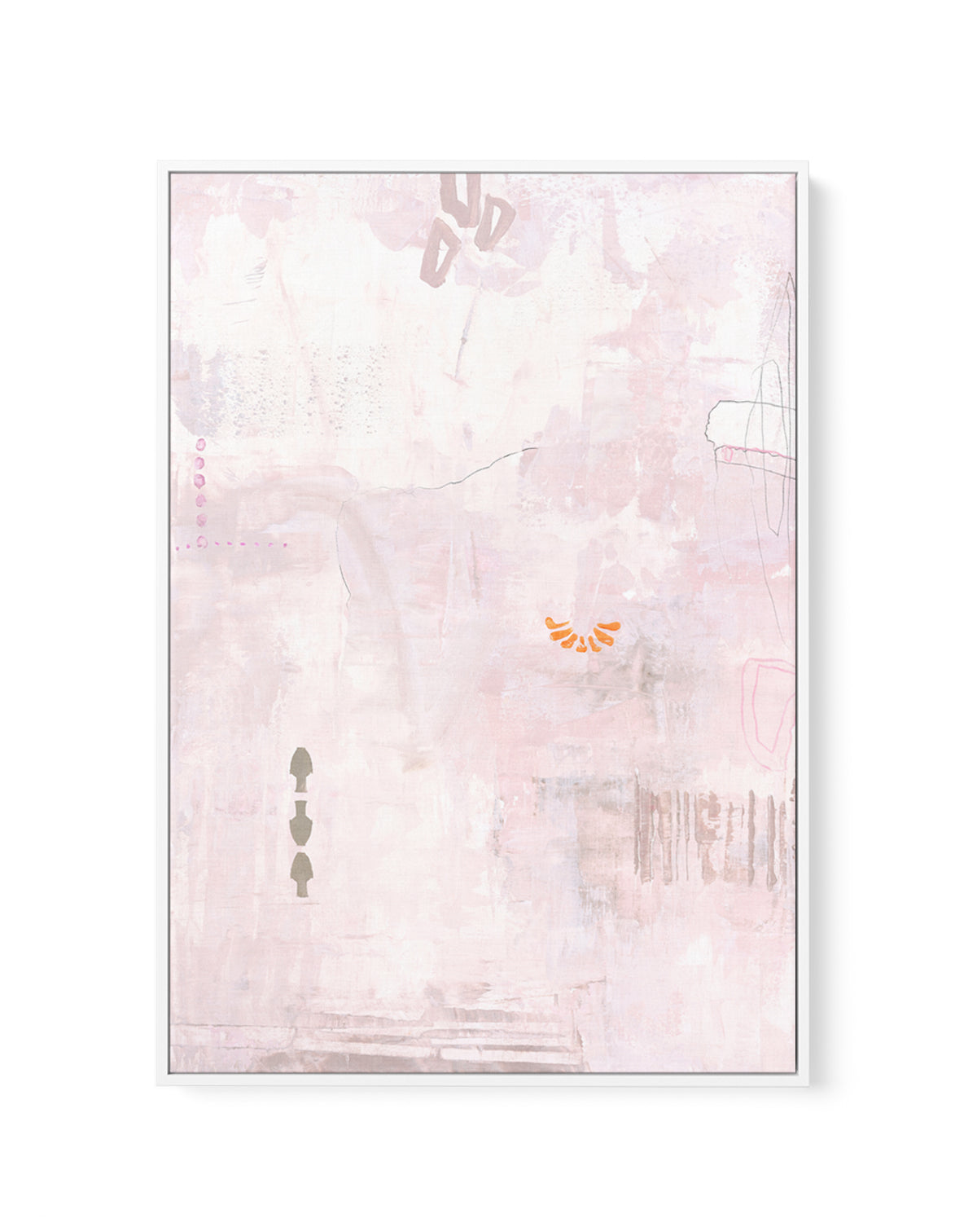 Pink Petite by Design Fabrikken | Framed Canvas Art Print