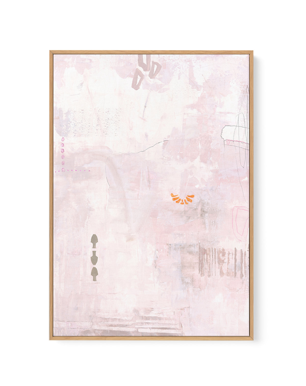 Pink Petite by Design Fabrikken | Framed Canvas Art Print