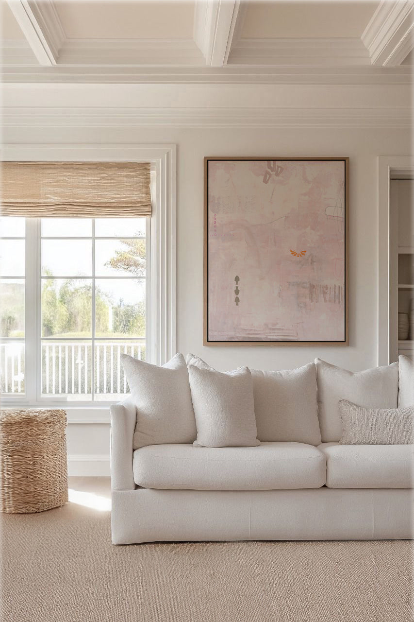 Pink Petite by Design Fabrikken | Framed Canvas Art Print