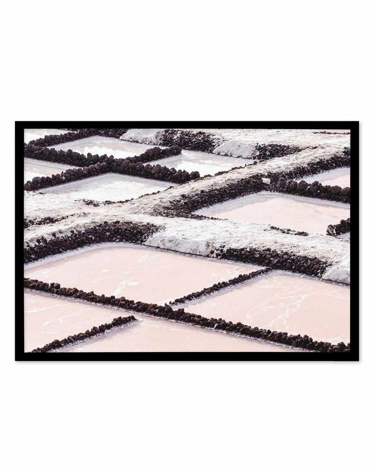 Pink Salt Lakes Art Print