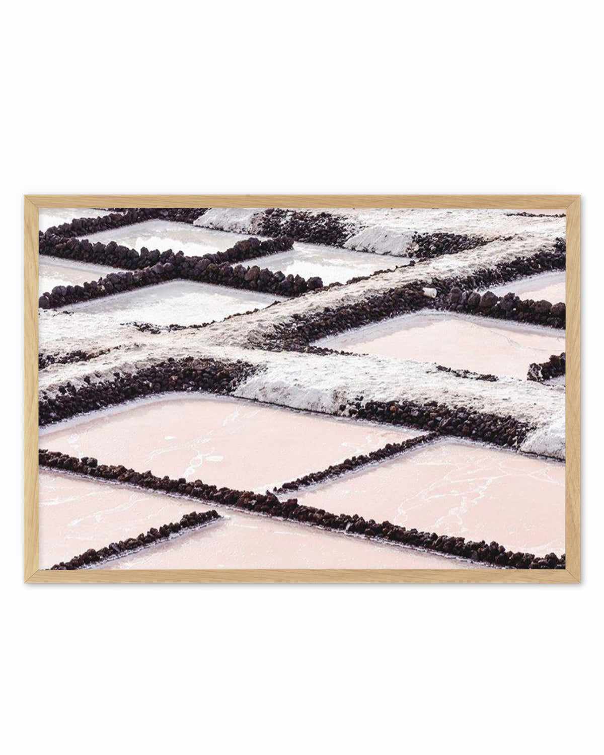 Pink Salt Lakes Art Print