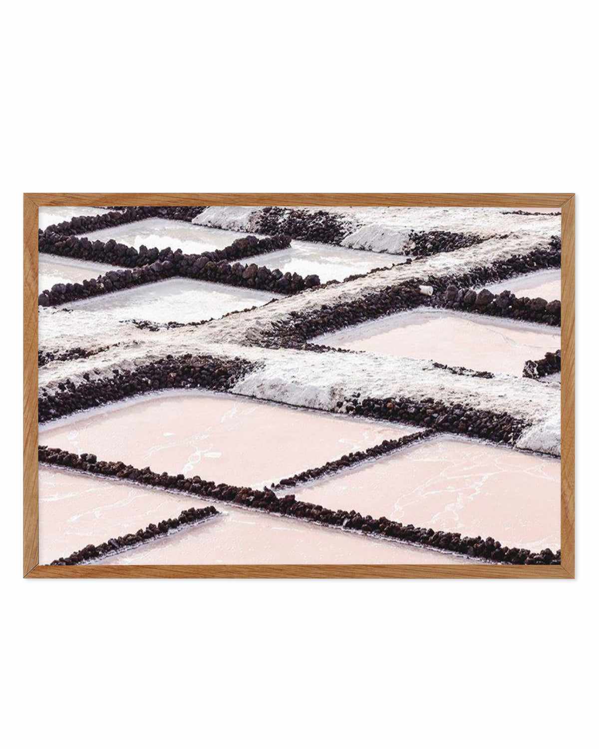 Pink Salt Lakes Art Print