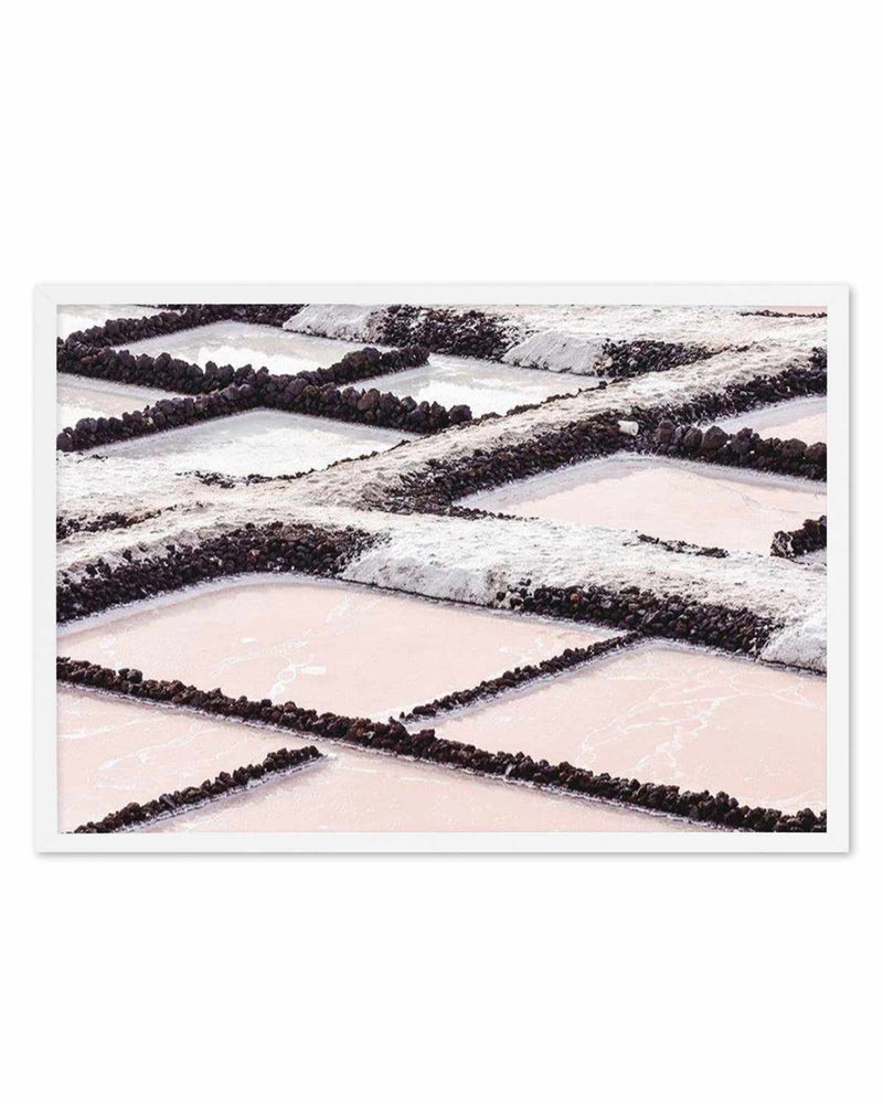 Pink Salt Lakes Art Print