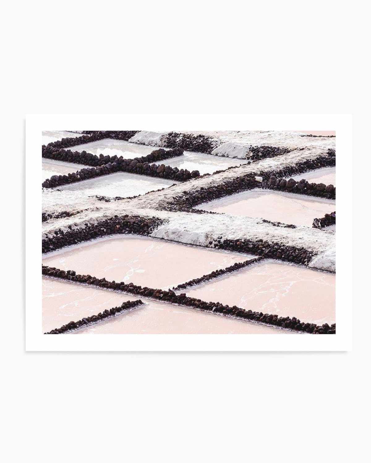 Pink Salt Lakes Art Print