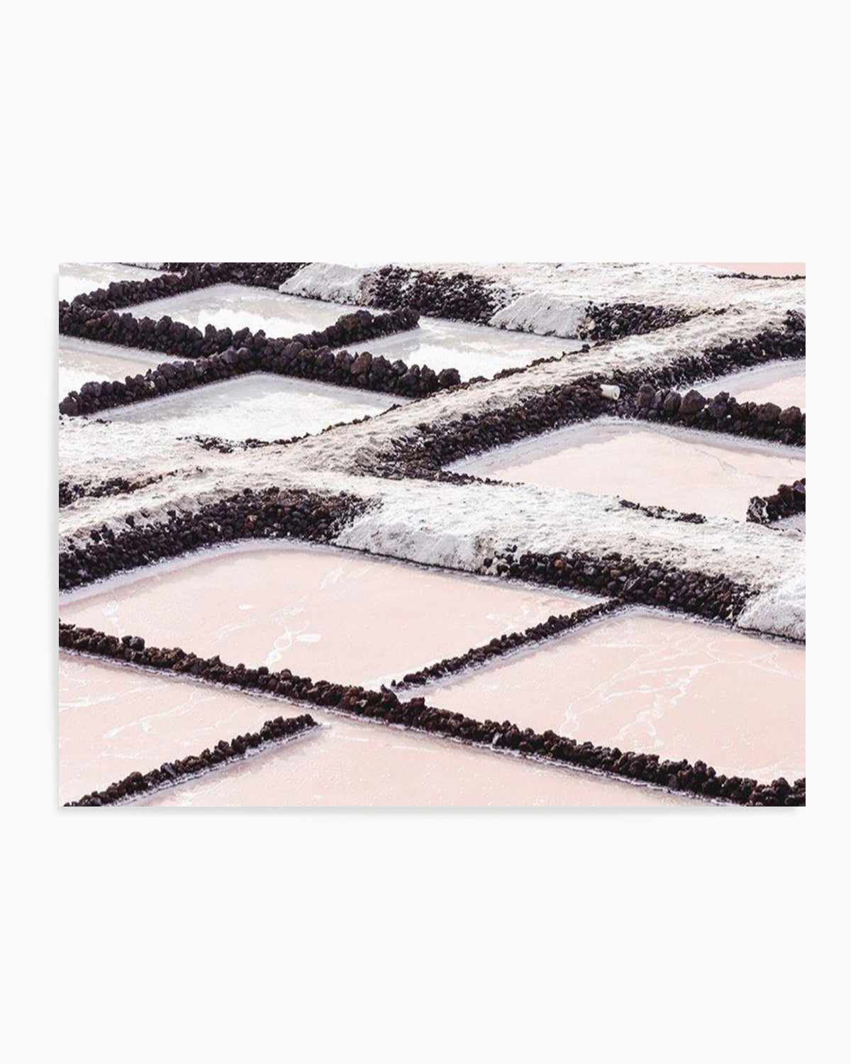 Pink Salt Lakes Art Print