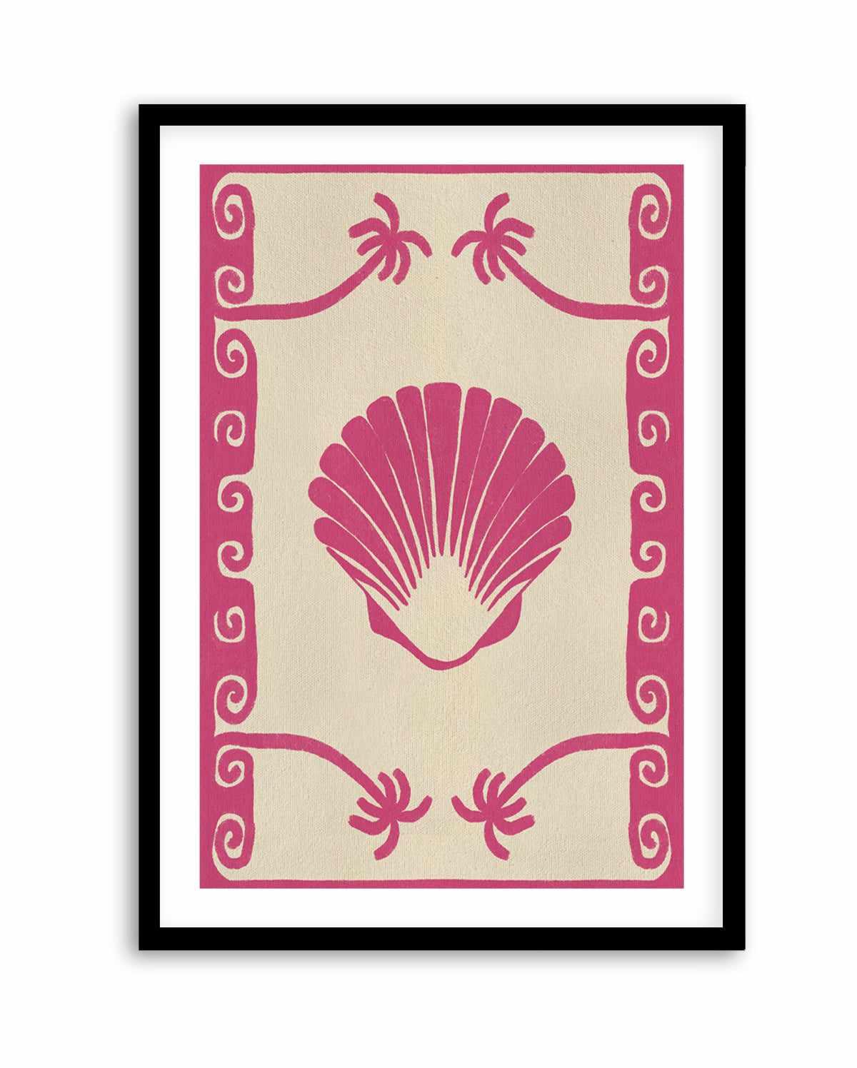 Pink Seashell Stories by Shatha Al Dafai | Art Print from Olive et Oriel where you can shop wallpaper and artworks online