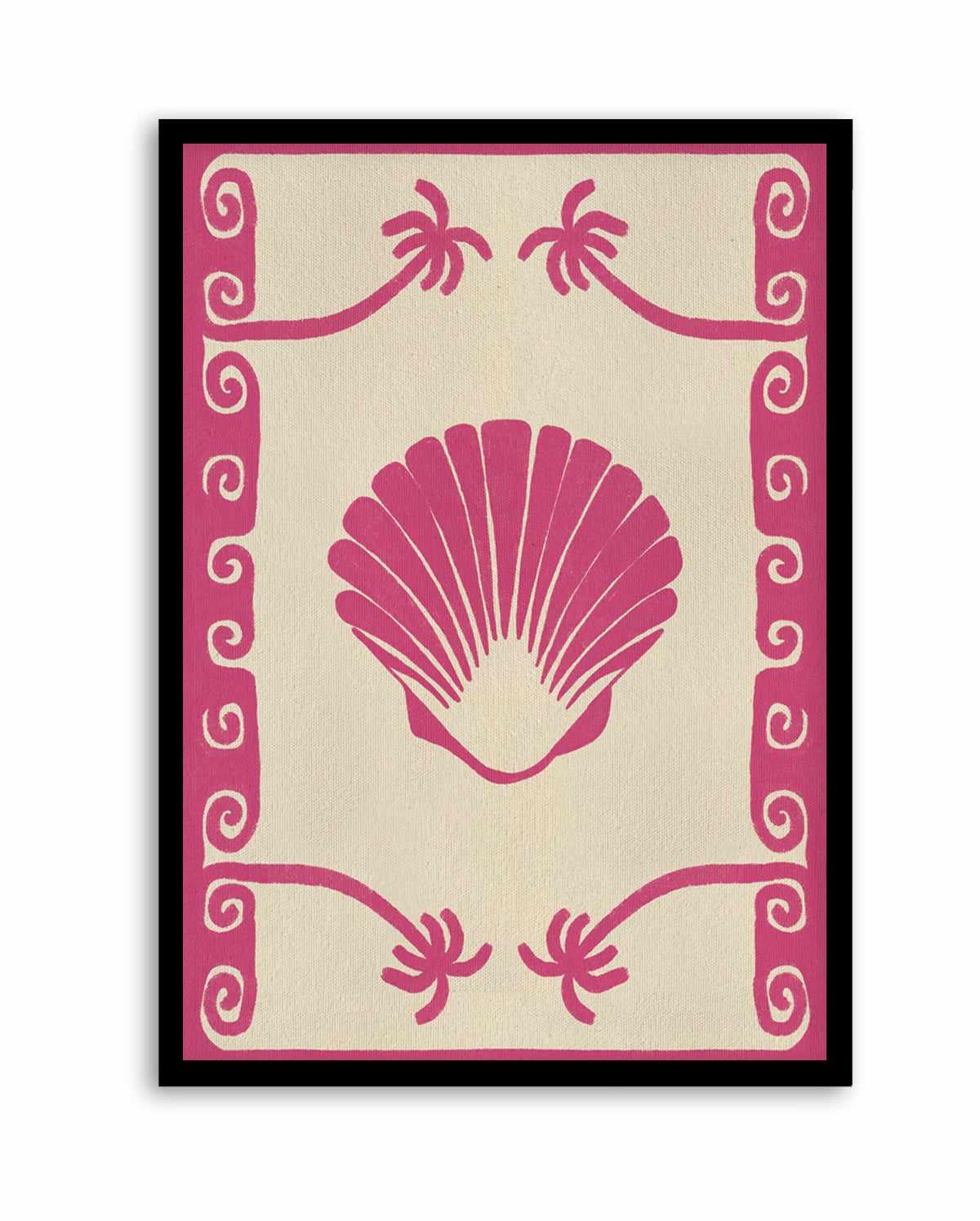 Pink Seashell Stories by Shatha Al Dafai | Art Print from Olive et Oriel where you can shop wallpaper and artworks online