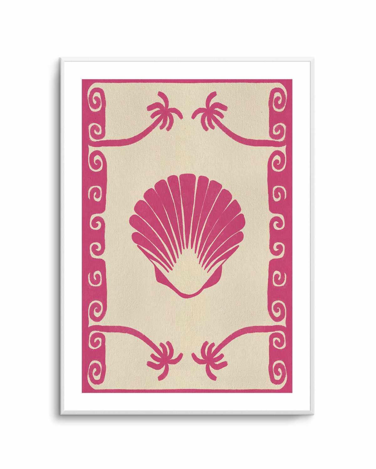 Pink Seashell Stories by Shatha Al Dafai | Art Print from Olive et Oriel where you can shop wallpaper and artworks online