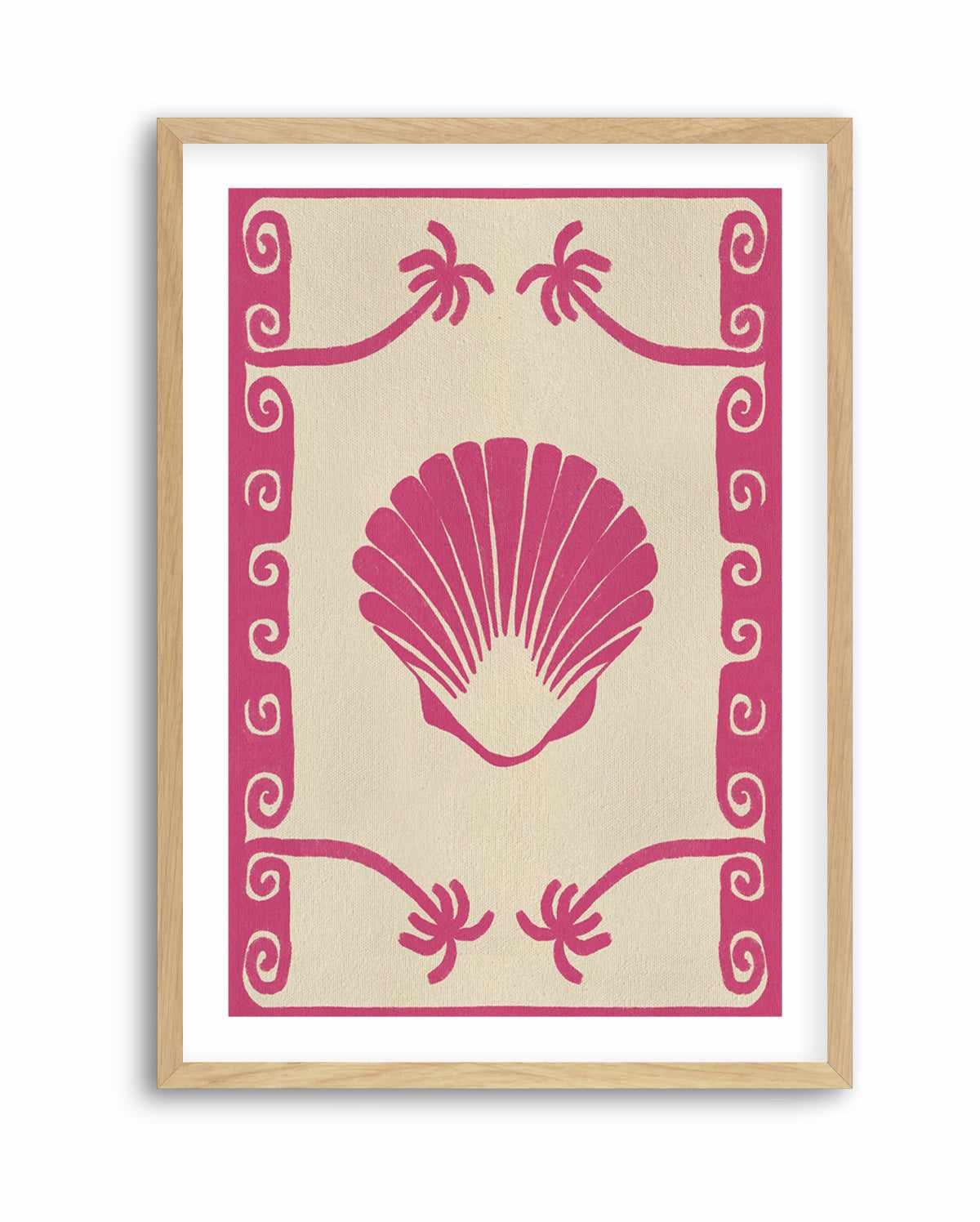 Pink Seashell Stories by Shatha Al Dafai | Art Print from Olive et Oriel where you can shop wallpaper and artworks online