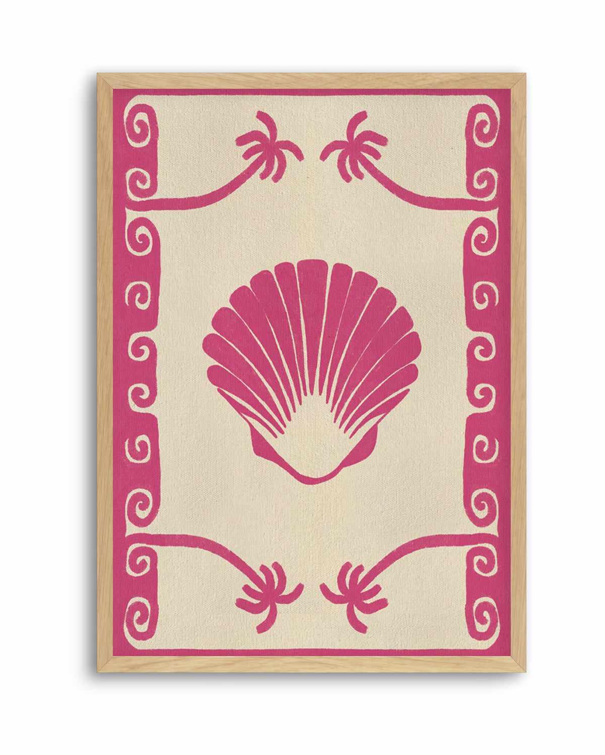 Pink Seashell Stories by Shatha Al Dafai | Art Print from Olive et Oriel where you can shop wallpaper and artworks online