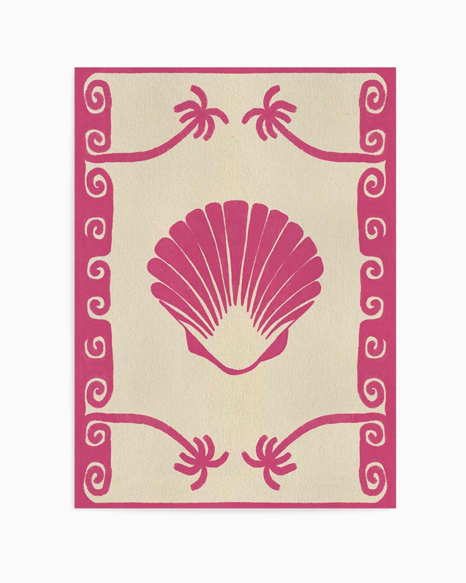Pink Seashell Stories by Shatha Al Dafai | Art Print from Olive et Oriel where you can shop wallpaper and artworks online