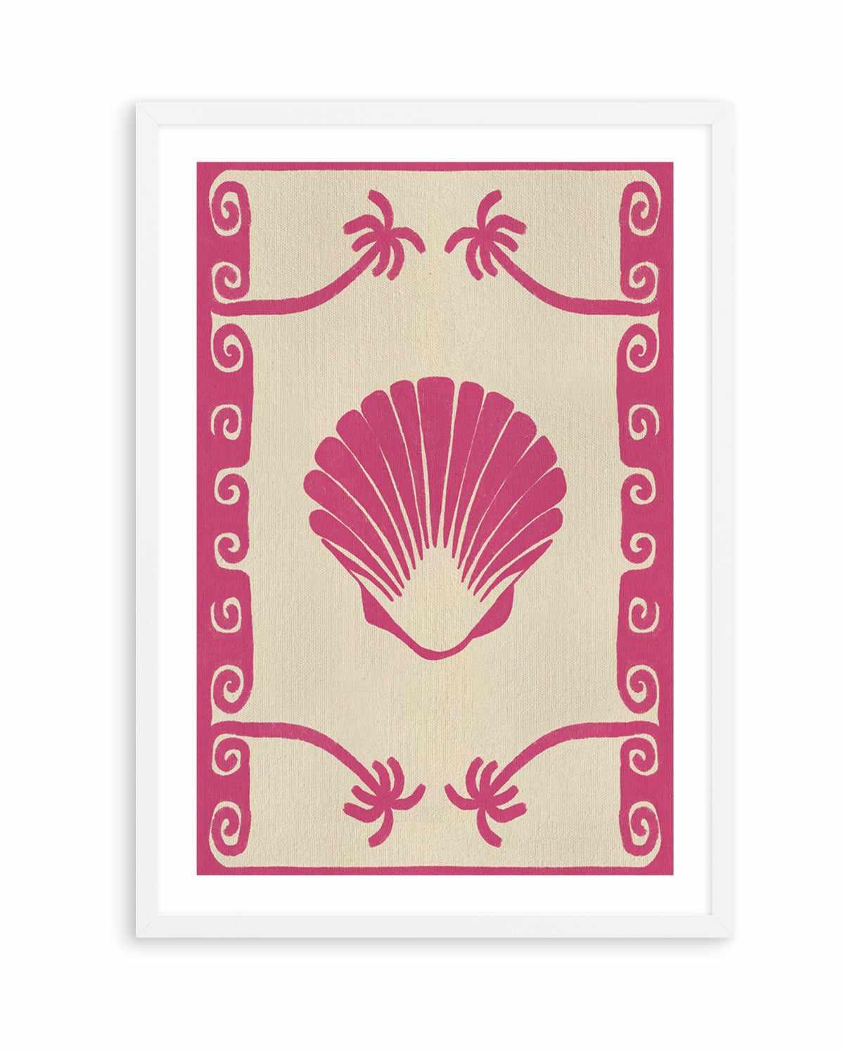 Pink Seashell Stories by Shatha Al Dafai | Art Print from Olive et Oriel where you can shop wallpaper and artworks online