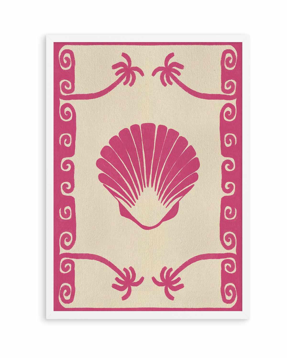Pink Seashell Stories by Shatha Al Dafai | Art Print from Olive et Oriel where you can shop wallpaper and artworks online