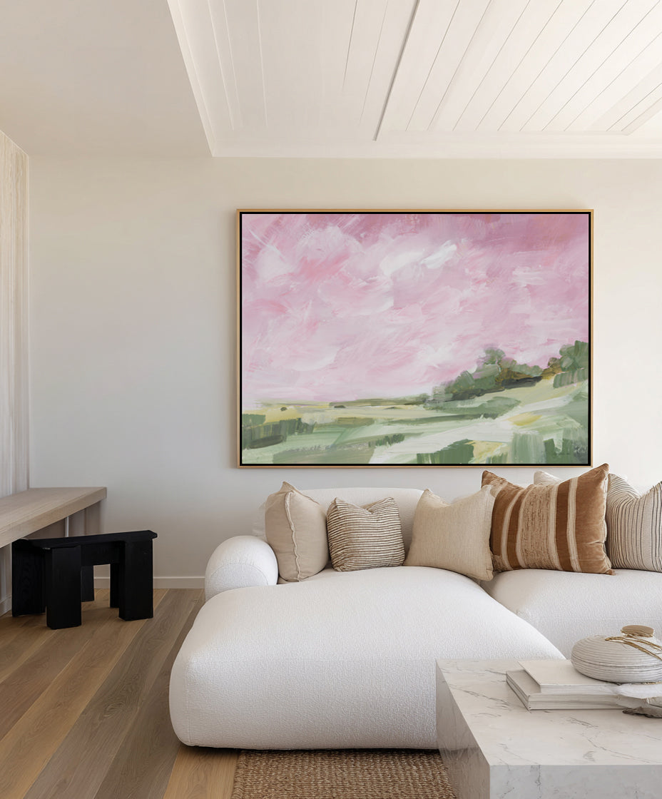 Pink Sky | Framed Canvas Art Print