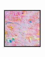 Pink Splash by Antonia Tzenova | Framed Canvas Art Print
