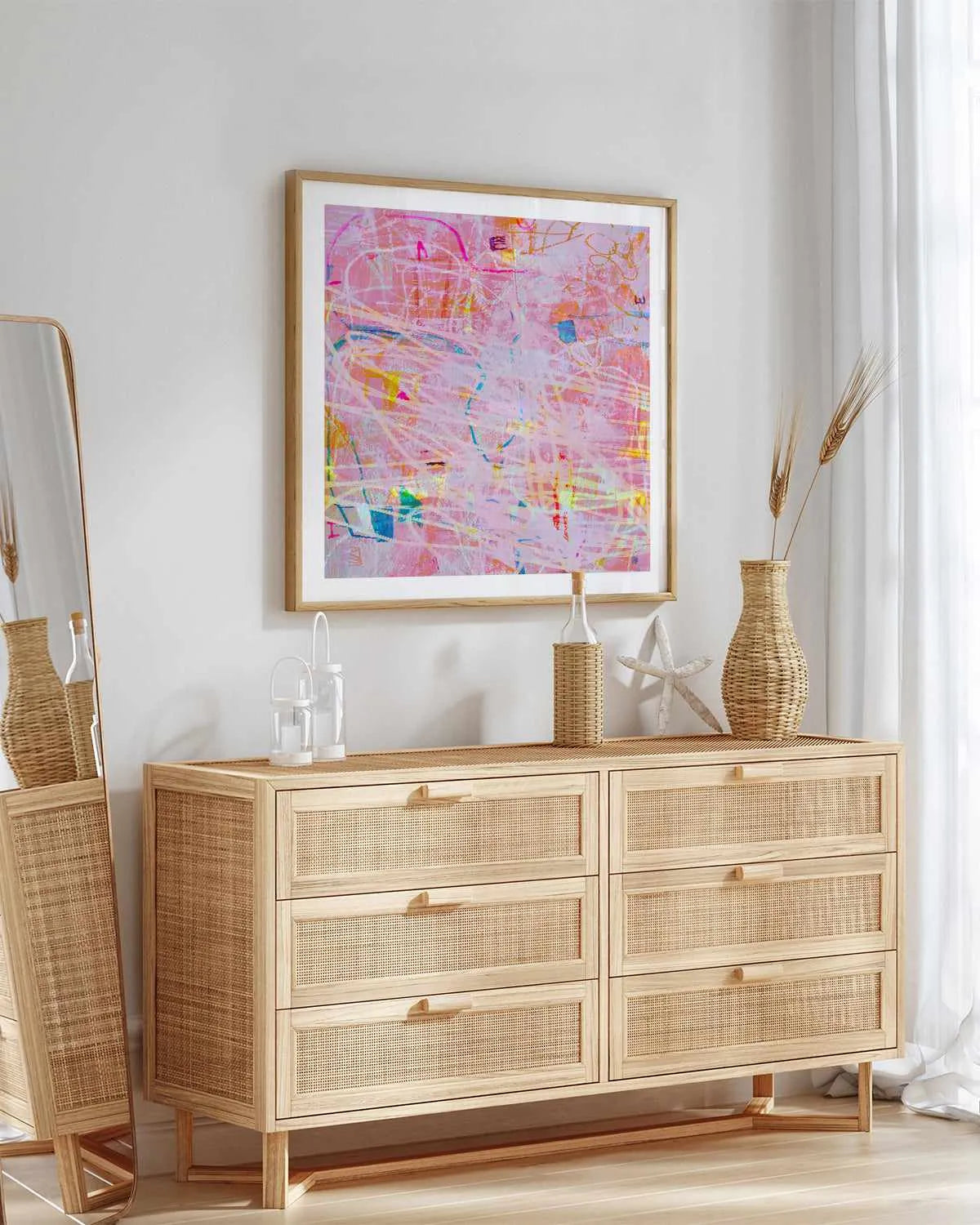 Pink Splash by Antonia Tzenova Art Print from Olive et Oriel where you can shop wallpaper and artworks online