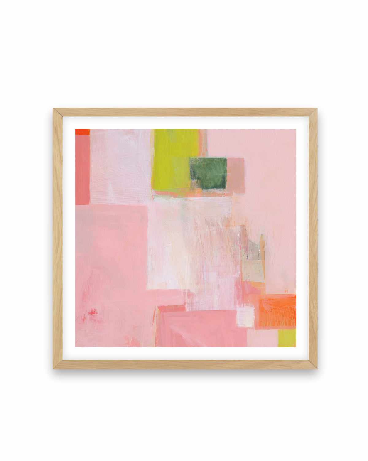 Pink Squares by Melissa Donoho Art Print