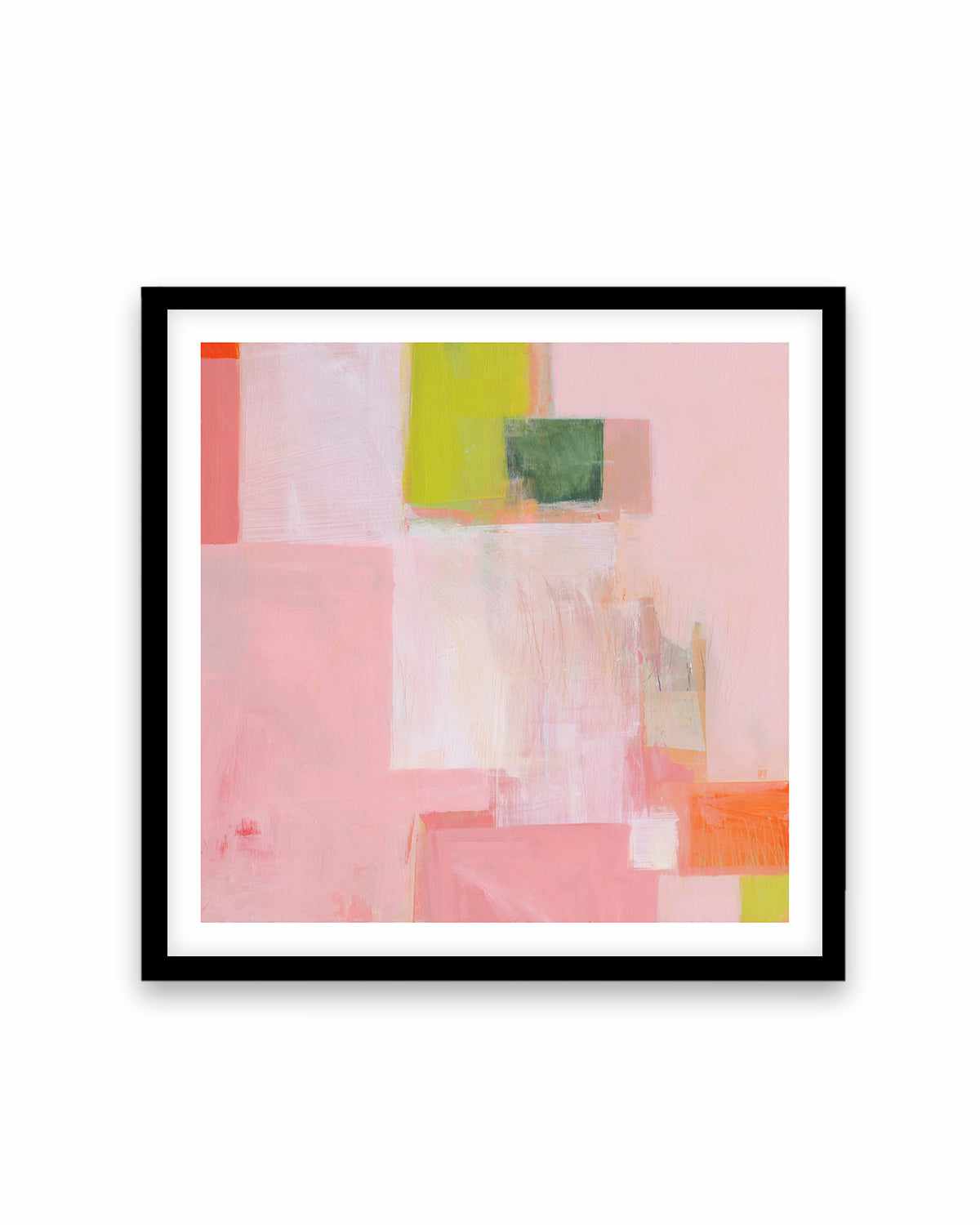 Pink Squares by Melissa Donoho Art Print