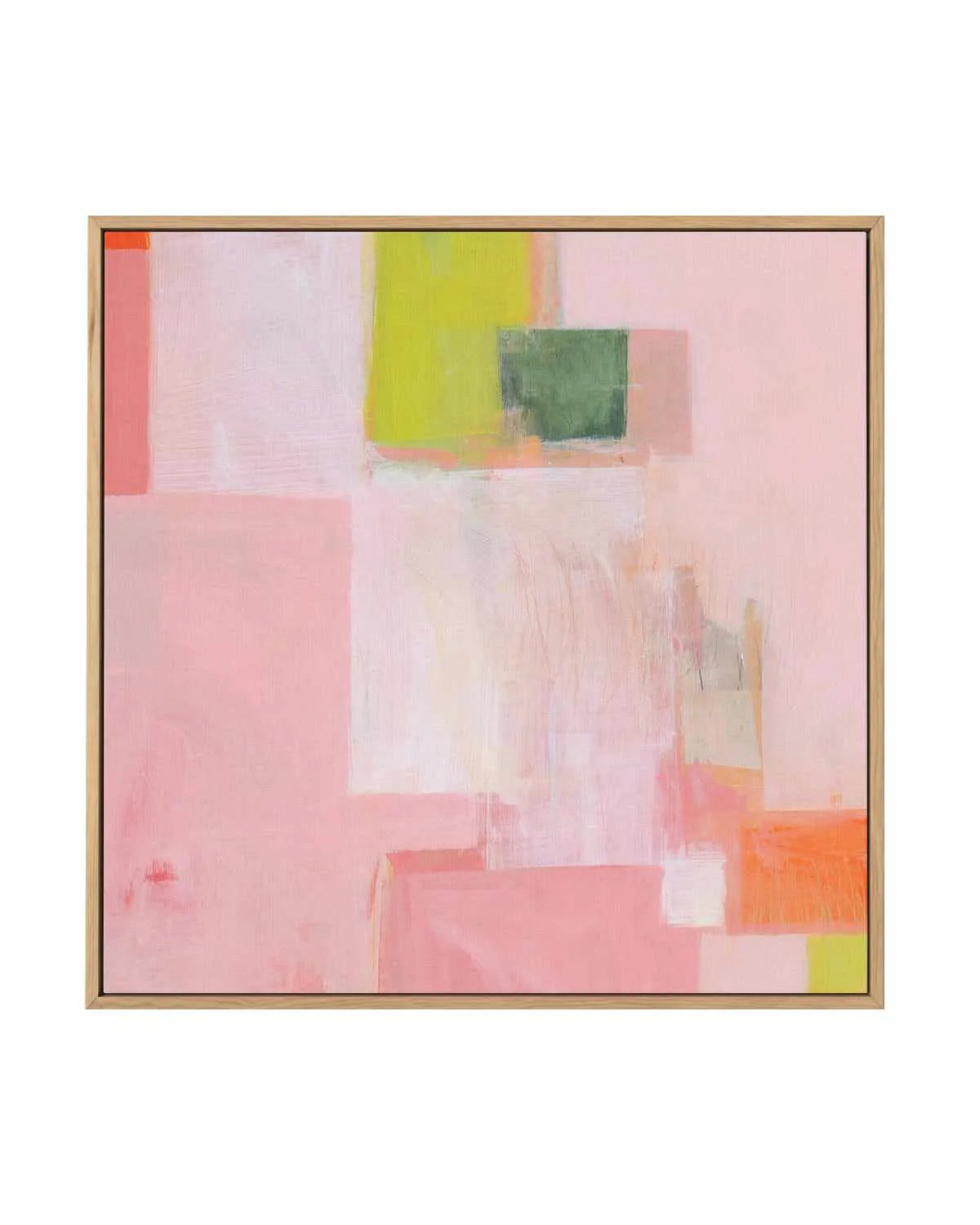 Pink Squares by Melissa Donoho | Framed Canvas Art Print from Olive et Oriel where you can shop wallpaper and artworks online