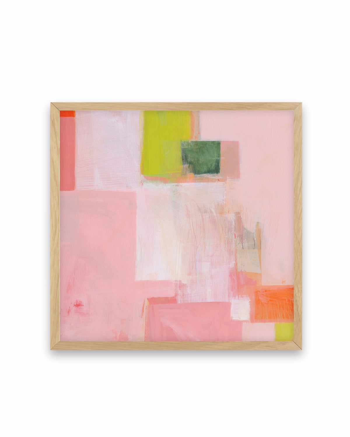 Pink Squares by Melissa Donoho Art Print