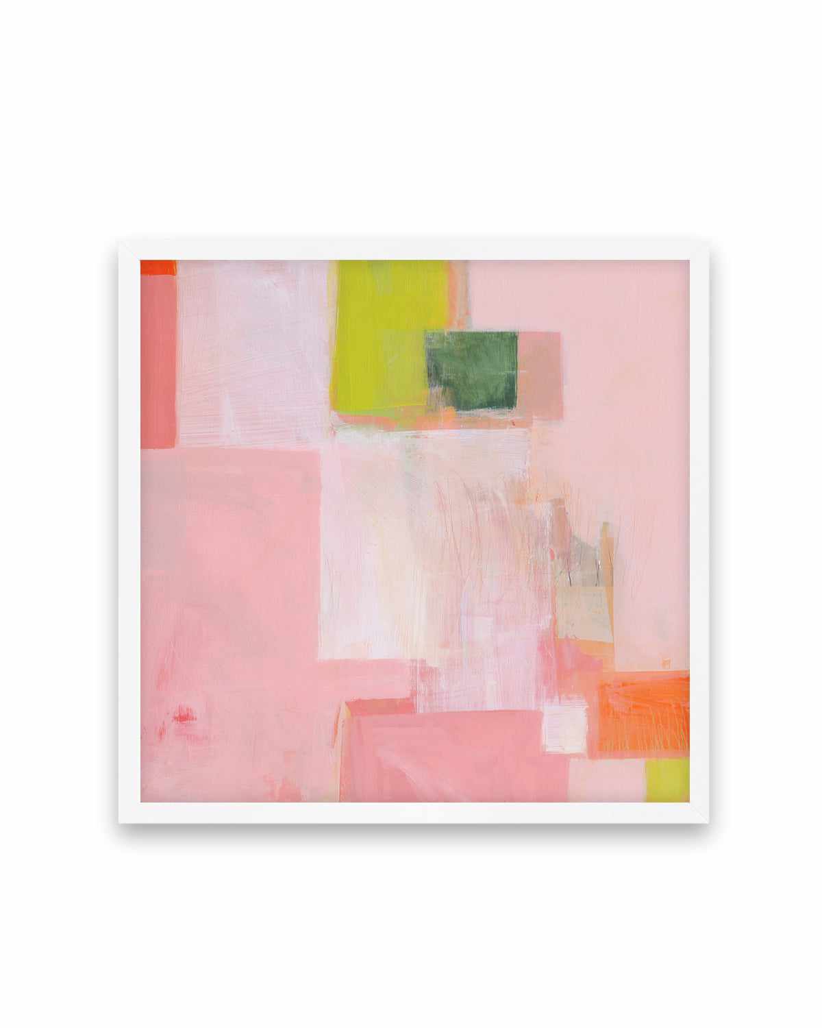 Pink Squares by Melissa Donoho Art Print