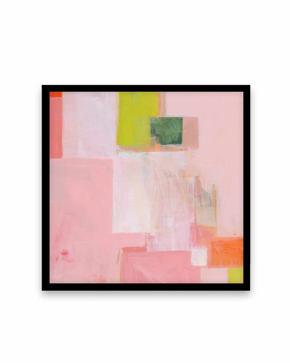 Pink Squares by Melissa Donoho Art Print