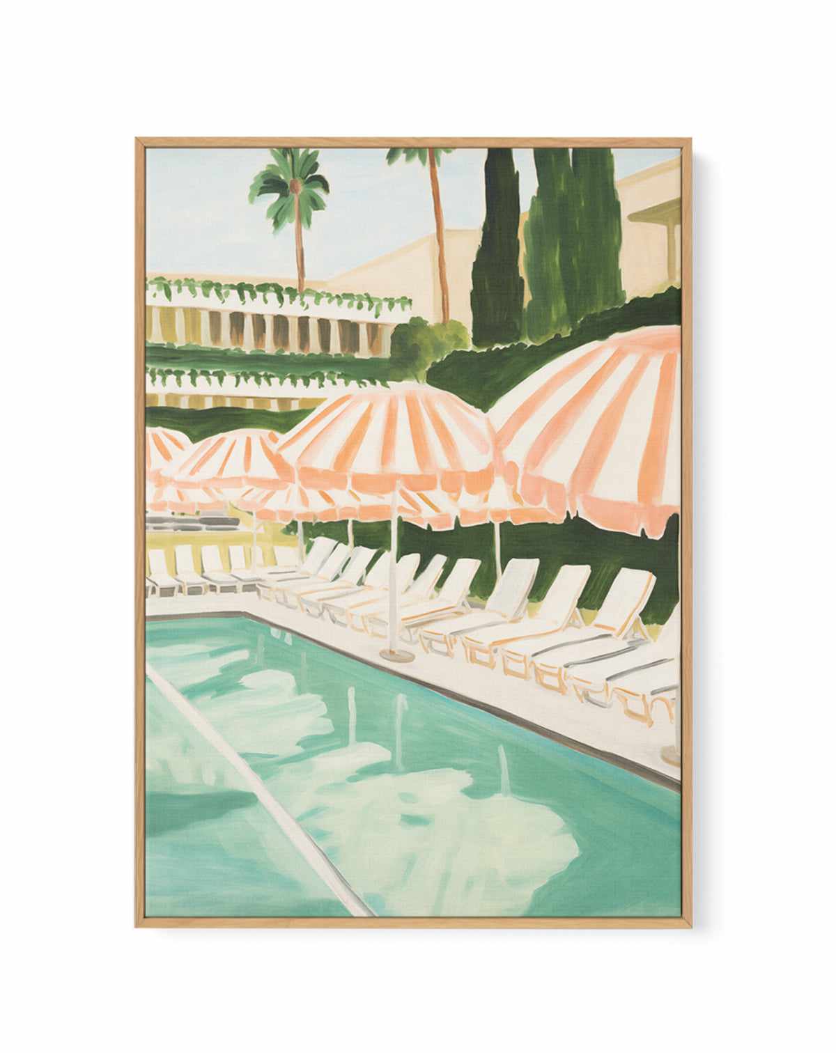 Pink Summer | Framed Canvas Art Print