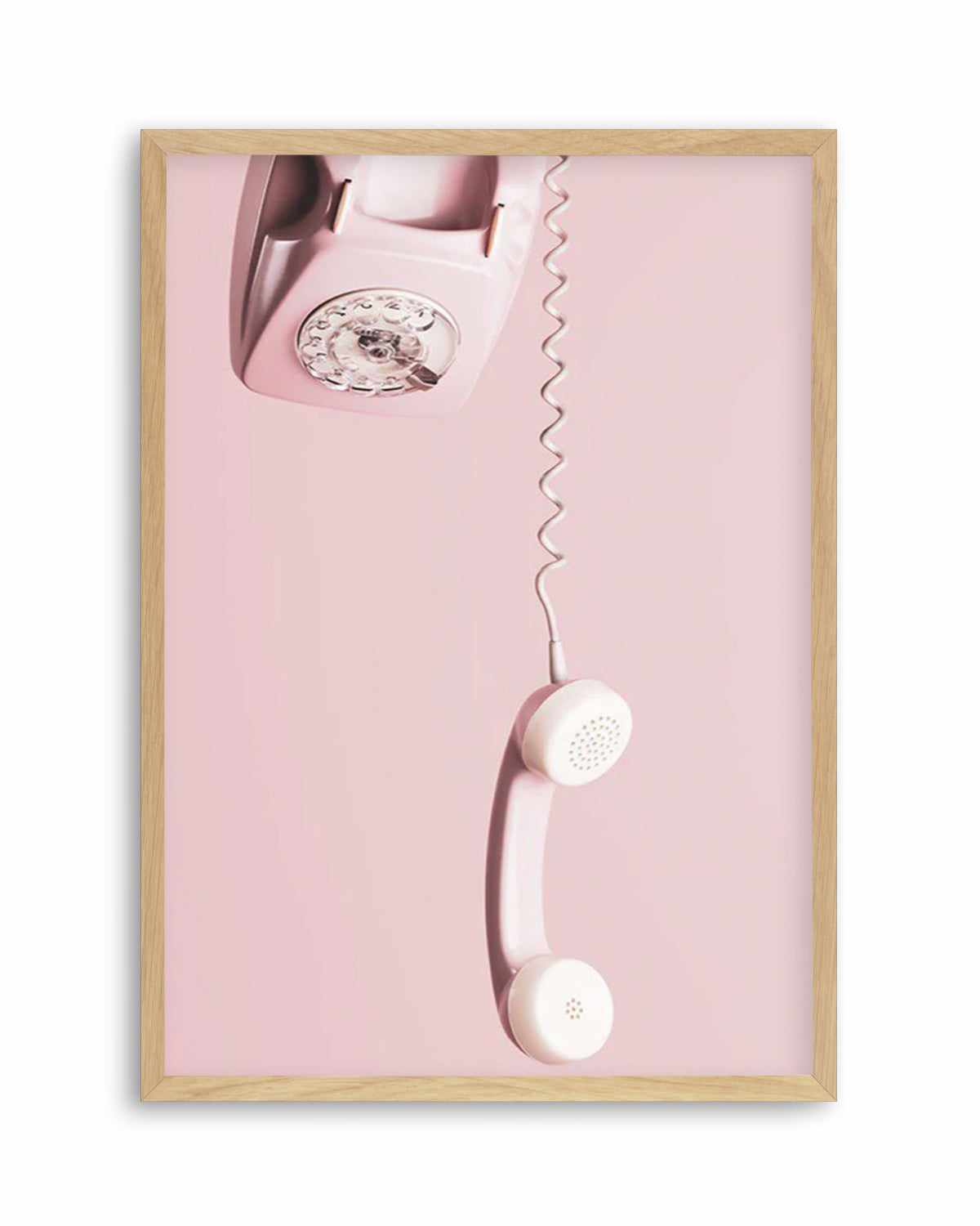 Pink Telephone Art Print