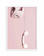 Pink Telephone Art Print