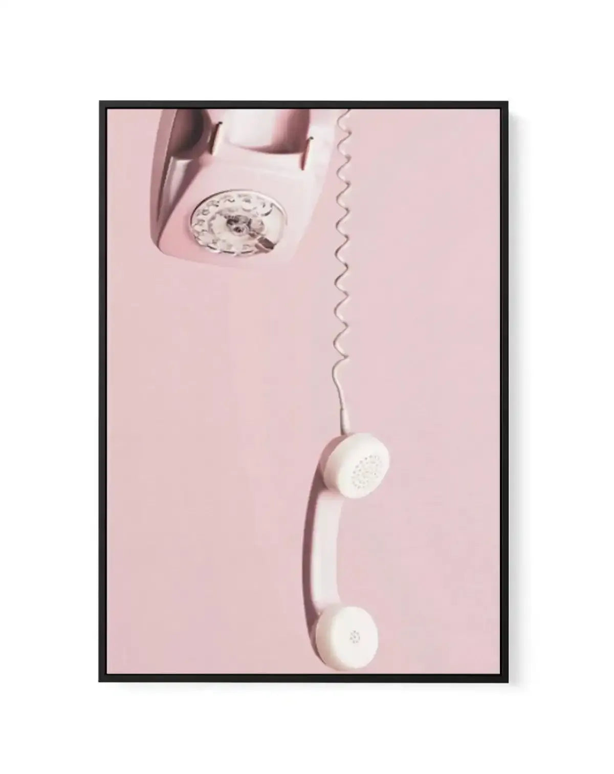 Pink Telephone | Framed Canvas-CANVAS-You can shop wall art online with Olive et Oriel for everything from abstract art to fun kids wall art. Our beautiful modern art prints and canvas art are available from large canvas prints to wall art paintings and our proudly Australian artwork collection offers only the highest quality framed large wall art and canvas art Australia - You can buy fashion photography prints or Hampton print posters and paintings on canvas from Olive et Oriel and have them d