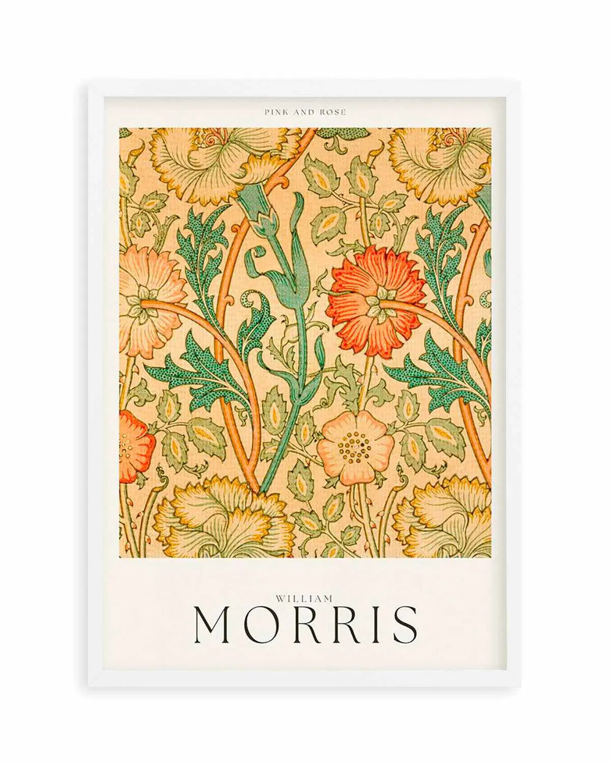 Pink & Rose by William Morris Art Print from Olive et Oriel where you can shop wallpaper and artworks online