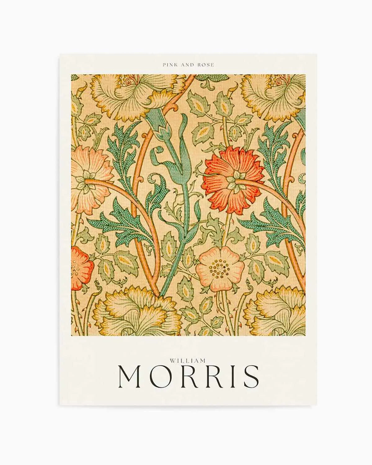 Pink & Rose by William Morris Art Print from Olive et Oriel where you can shop wallpaper and artworks online