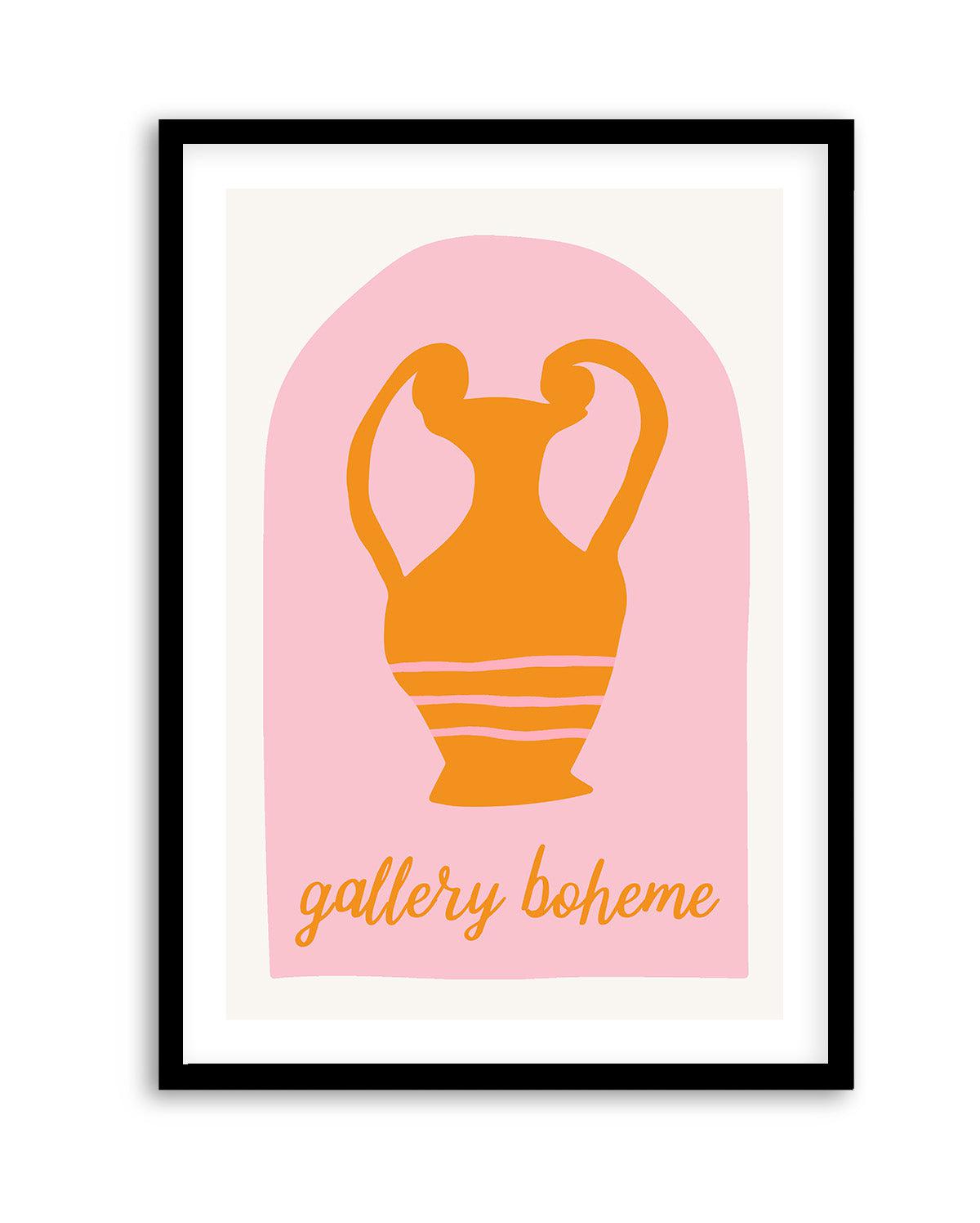 Pink and Orange Vase By Grace Digital Art | Art Print