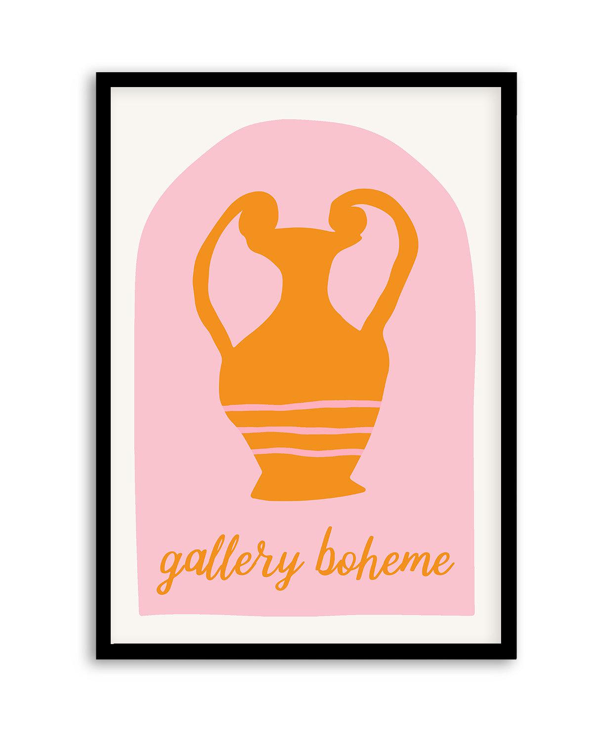 Pink and Orange Vase By Grace Digital Art | Art Print