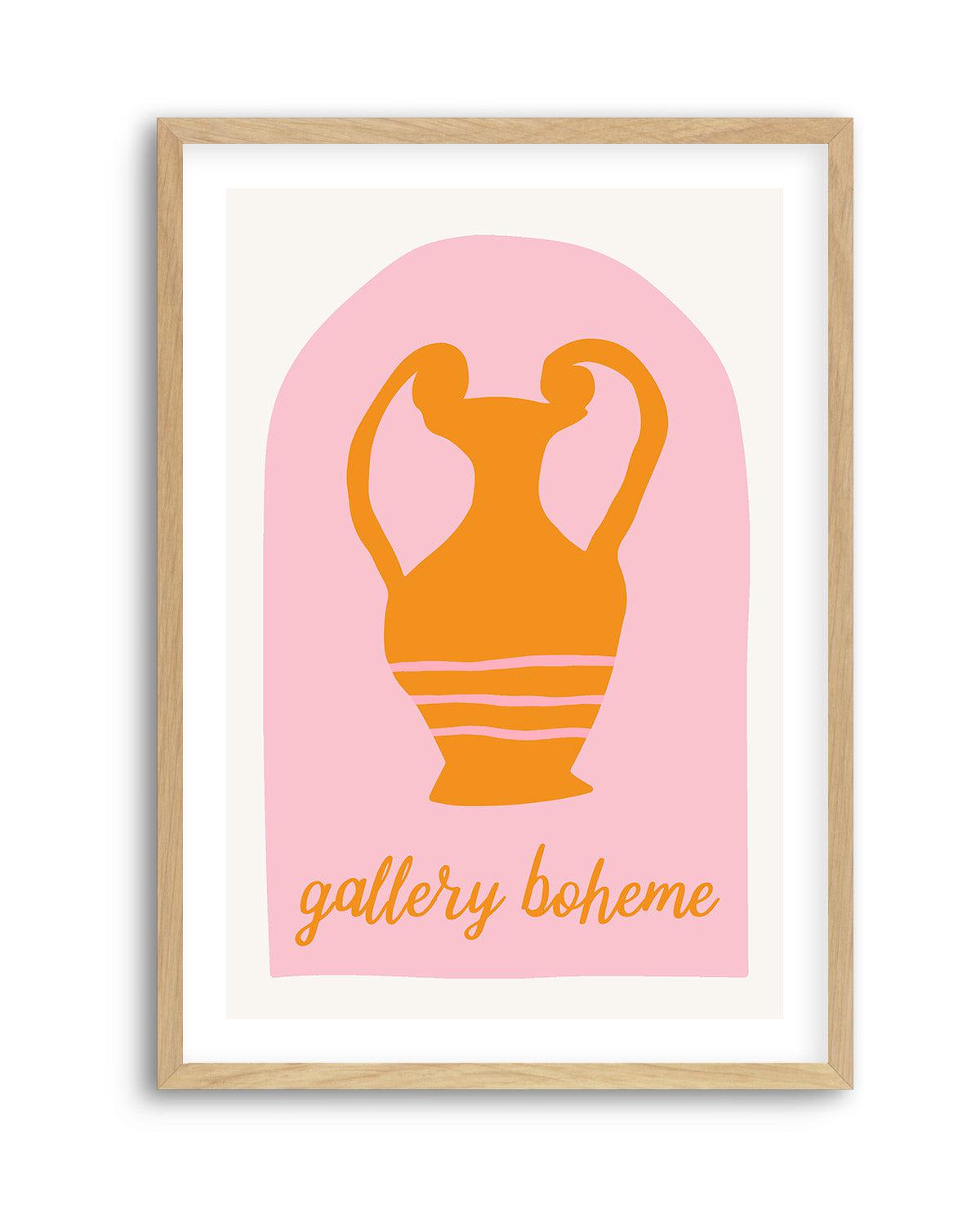 Pink and Orange Vase By Grace Digital Art | Art Print