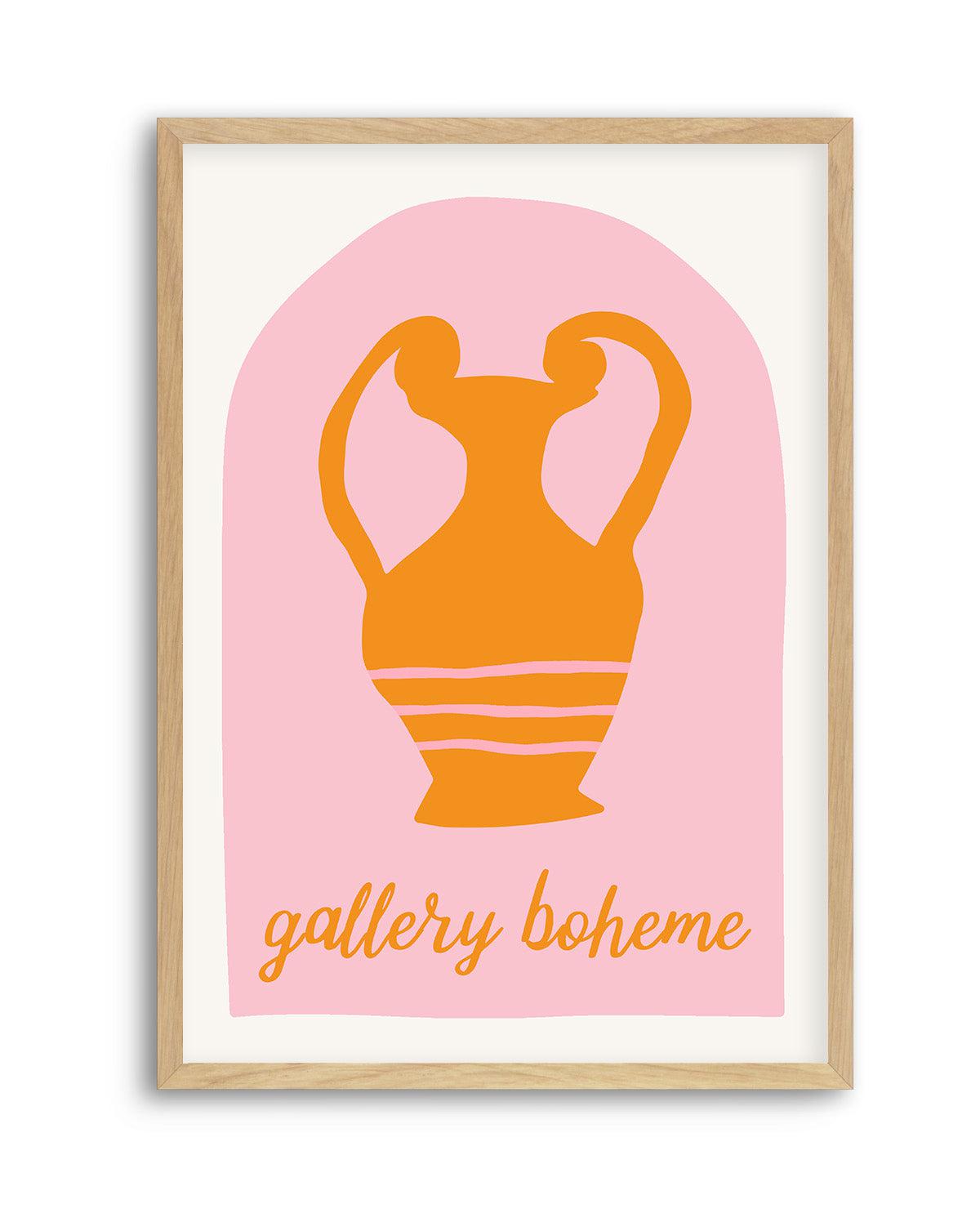 Pink and Orange Vase By Grace Digital Art | Art Print