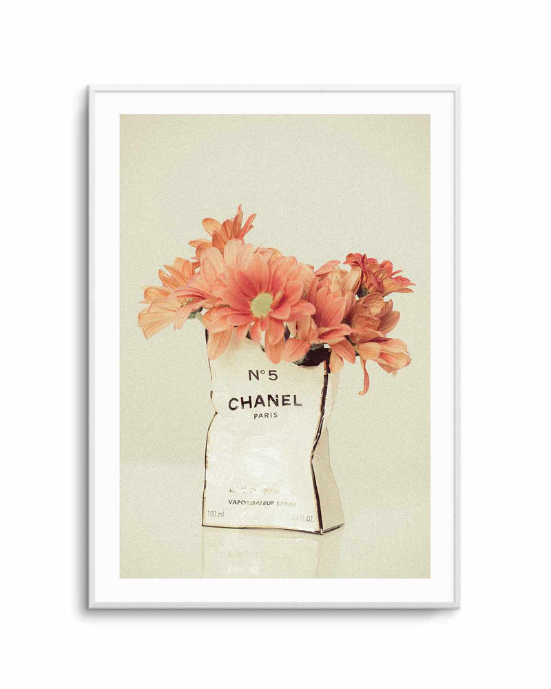 Pink Flowers Chanel by Mario Stefanelli Art Print