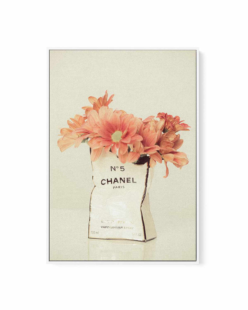Buy 'Pink Flowers Chanel' by Mario Stefanelli Framed Canvas Art