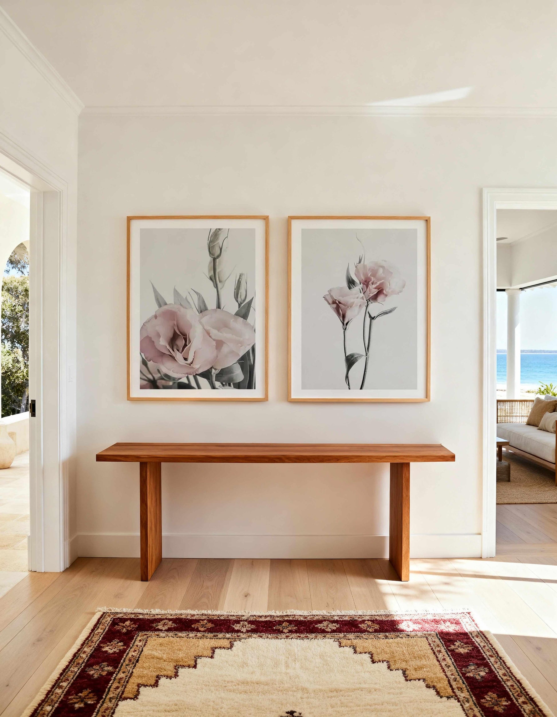 Pink Lisianthus I & III Art Print Set of 2 | Matching Wall Art from Olive et Oriel where you can shop wallpaper and artworks online