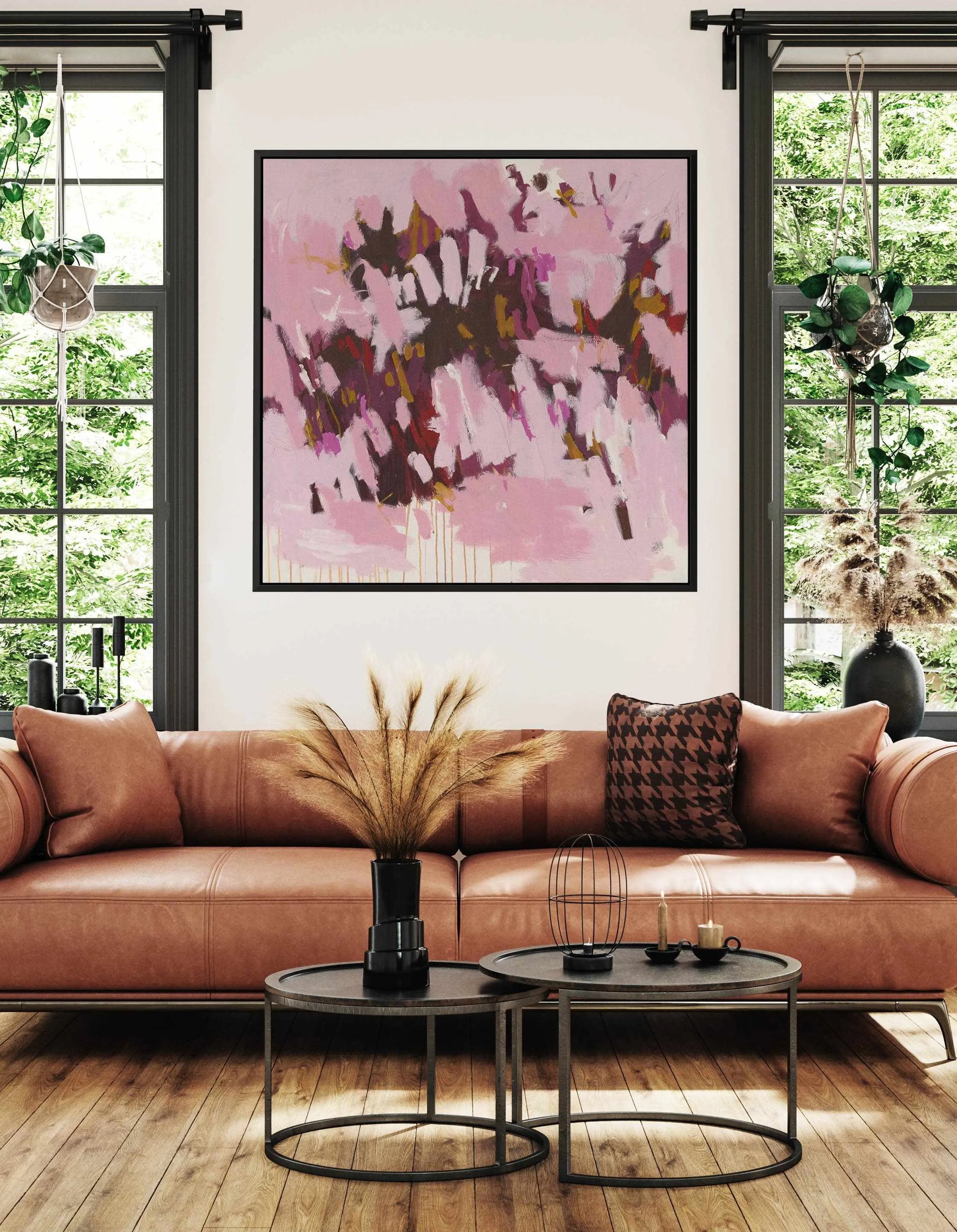 Pink Paniculata by Alicia Benetatos | Framed Canvas Art Print from Olive et Oriel where you can shop wallpaper and artworks online