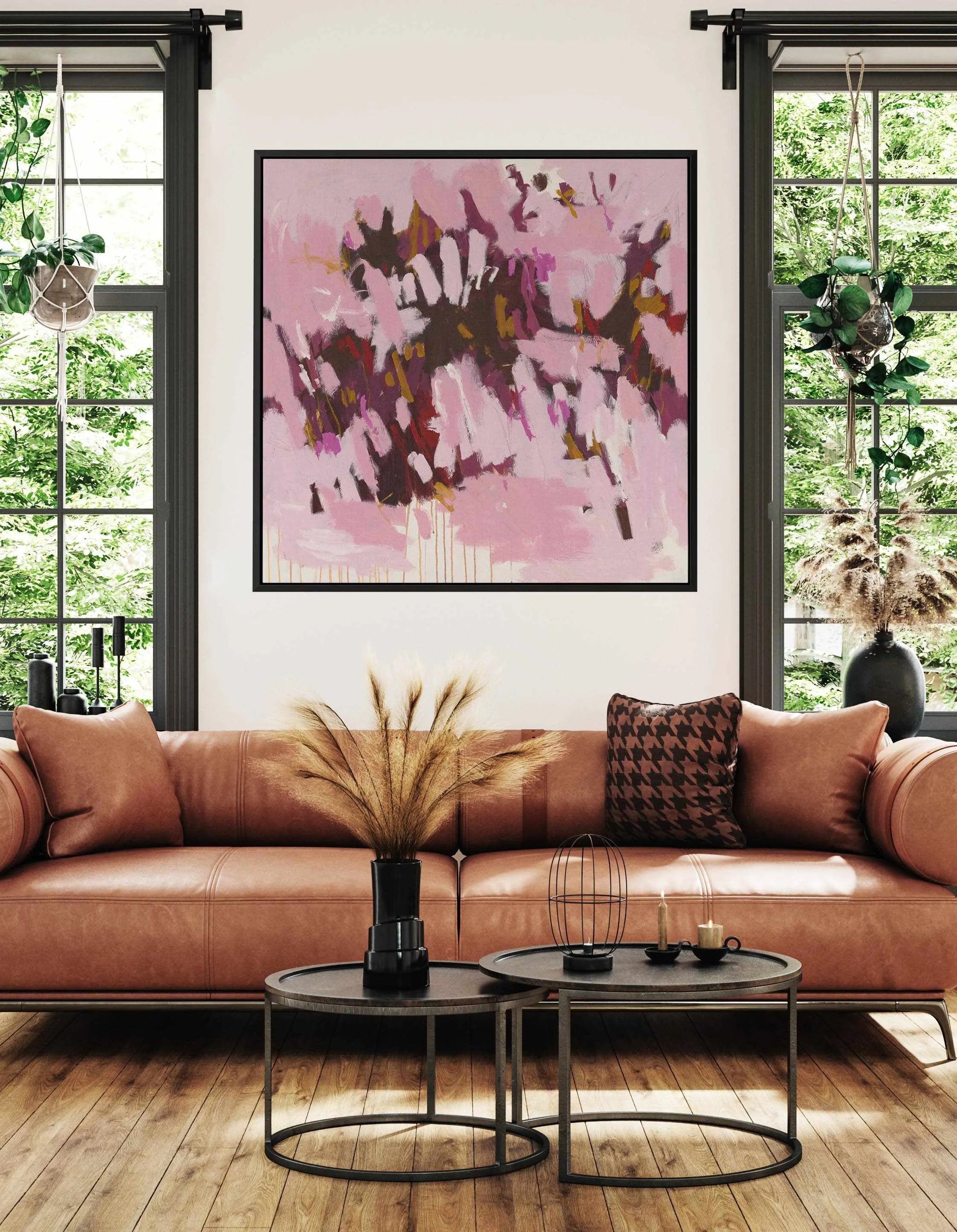 Pink Paniculata by Alicia Benetatos | Framed Canvas Art Print from Olive et Oriel where you can shop wallpaper and artworks online