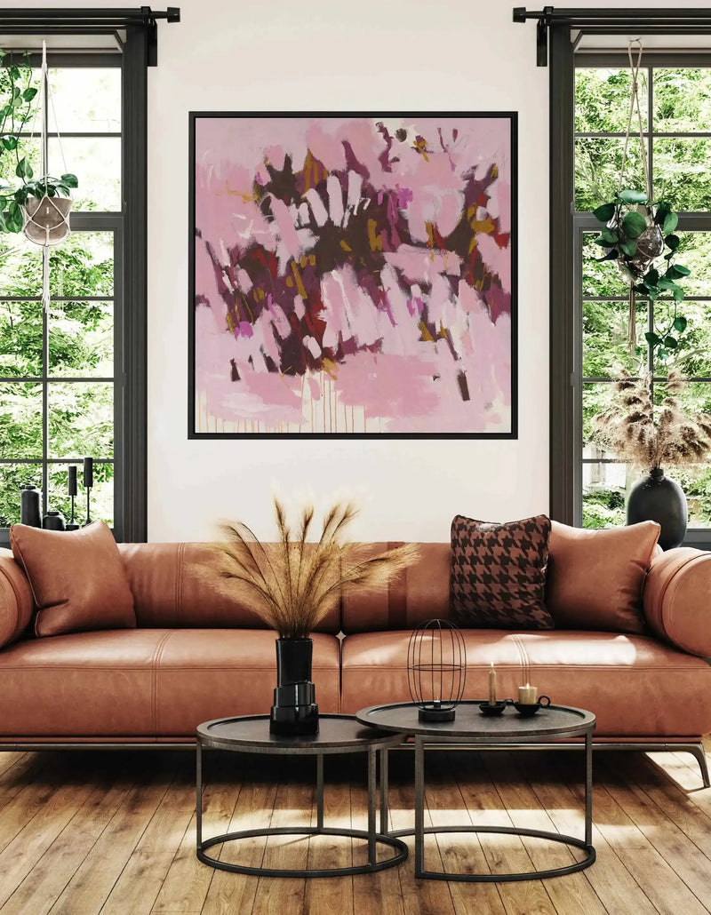 Pink Paniculata by Alicia Benetatos | Framed Canvas Art Print from Olive et Oriel where you can shop wallpaper and artworks online