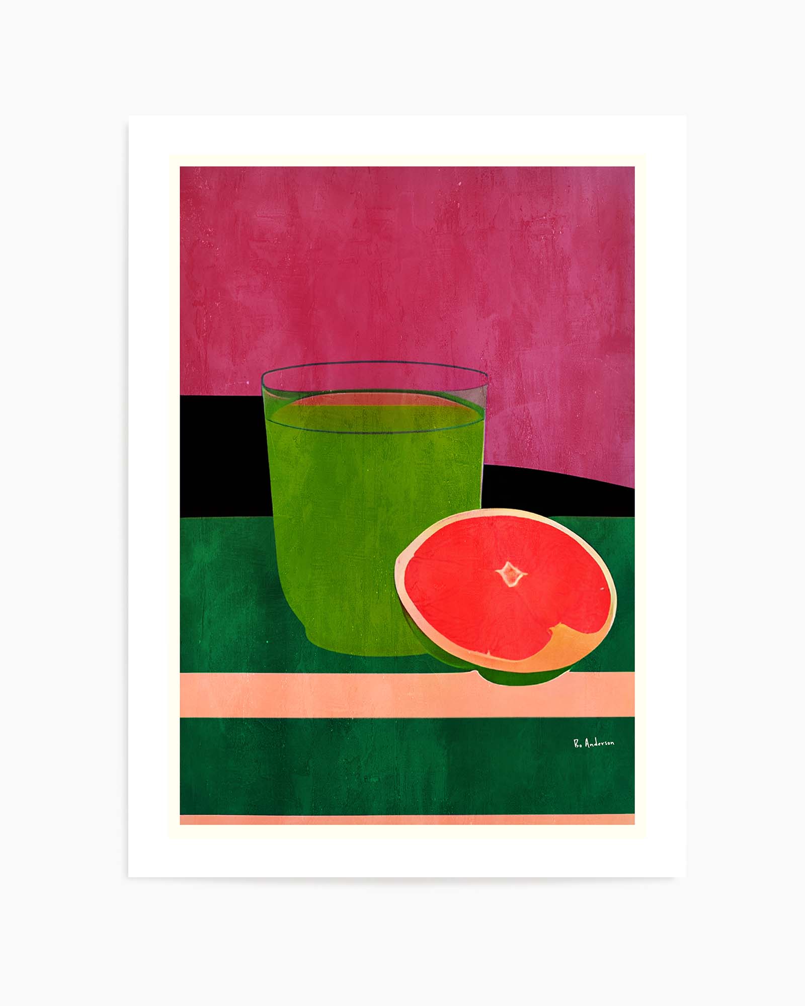 Pink, Little Grapefruit by Bo Anderson | Art Print