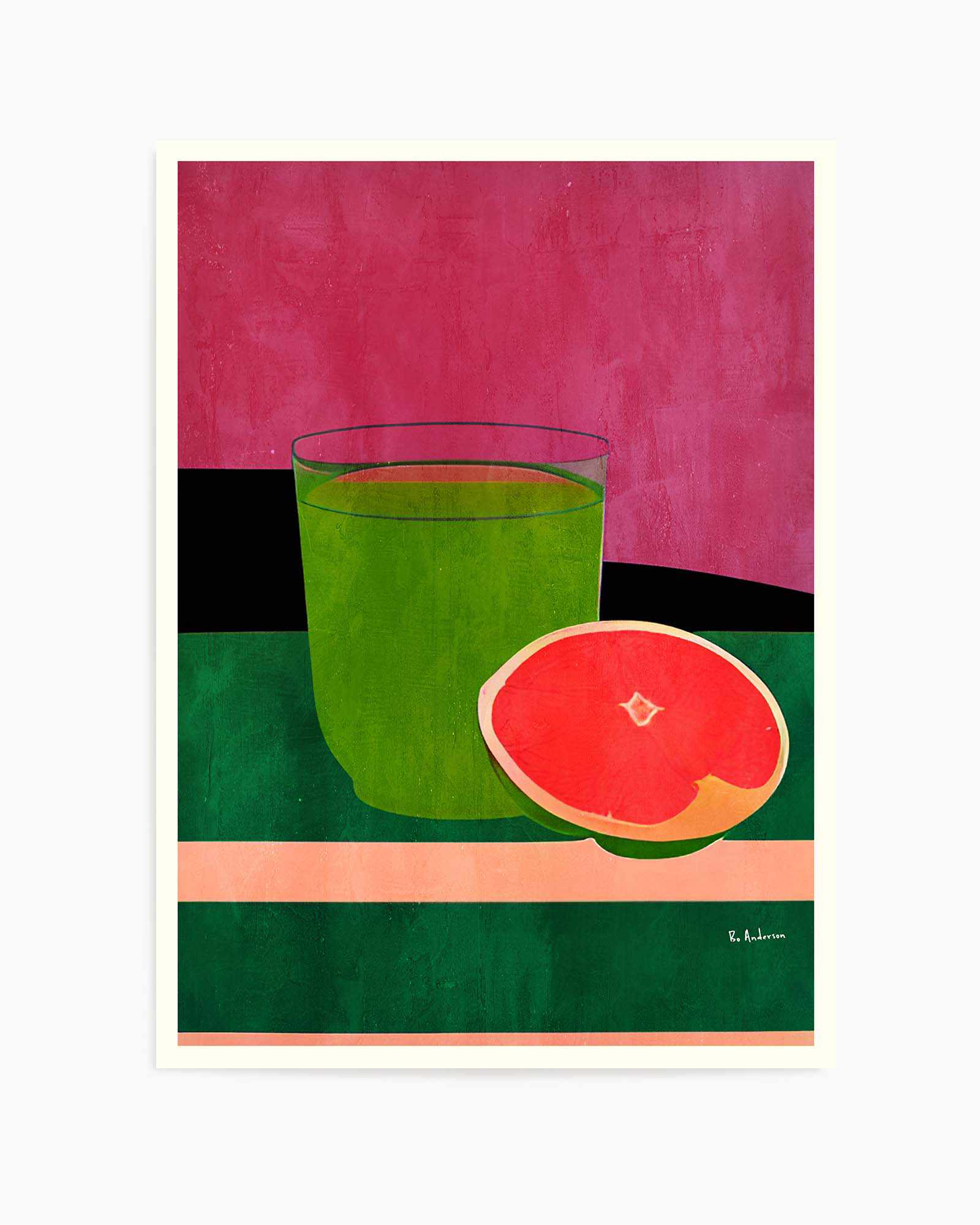 Pink, Little Grapefruit by Bo Anderson | Art Print